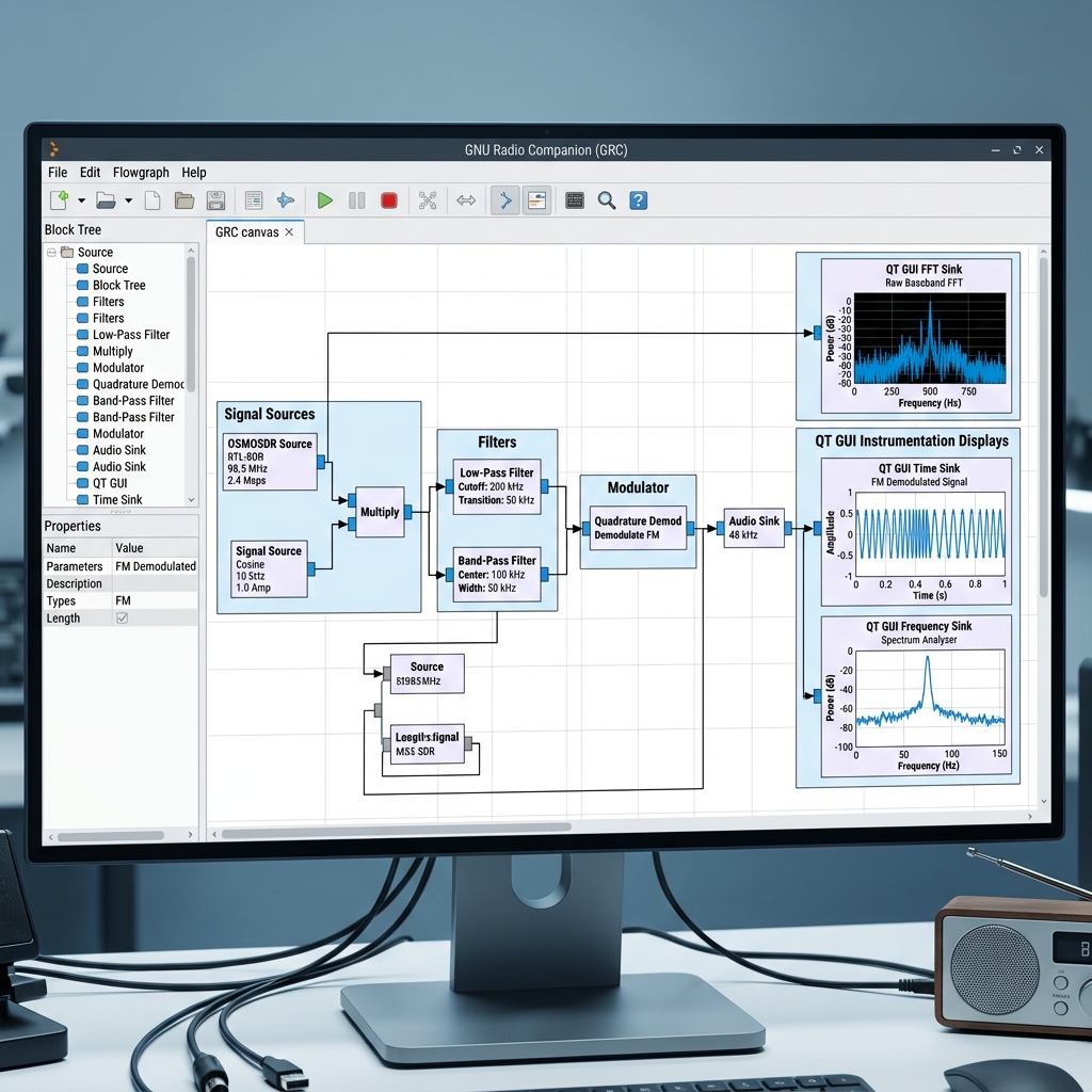 GNU Radio Companion (GRC) Graphical Interface