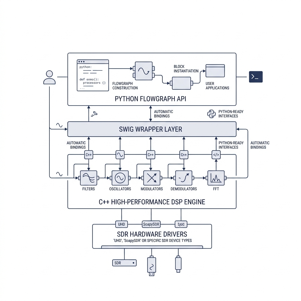 GNU Radio Software Architecture & Binding Integration